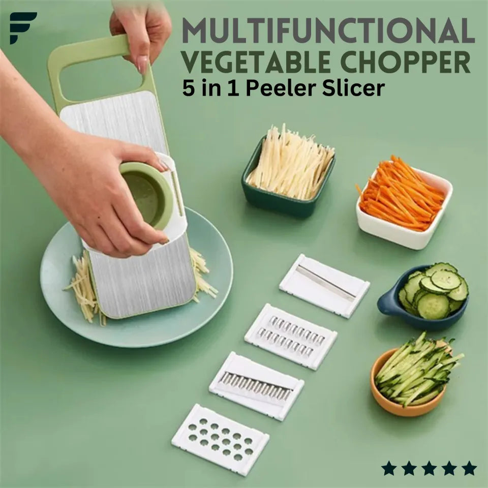 5-in-1 Multifunctional Vegetable Slicer & Chopper